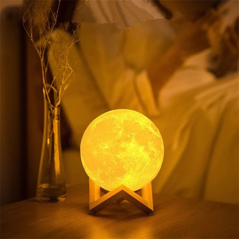 Lune Magique - Lampe LED 3D