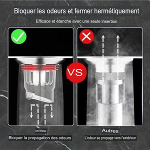 Couvercle de siphon de sol anti-odeurs