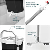 Balai Essoreur Automatique 2 en 1 avec Seau Compact avec 7 Tampons Remplaçables