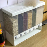 Wall-mounted rice storage