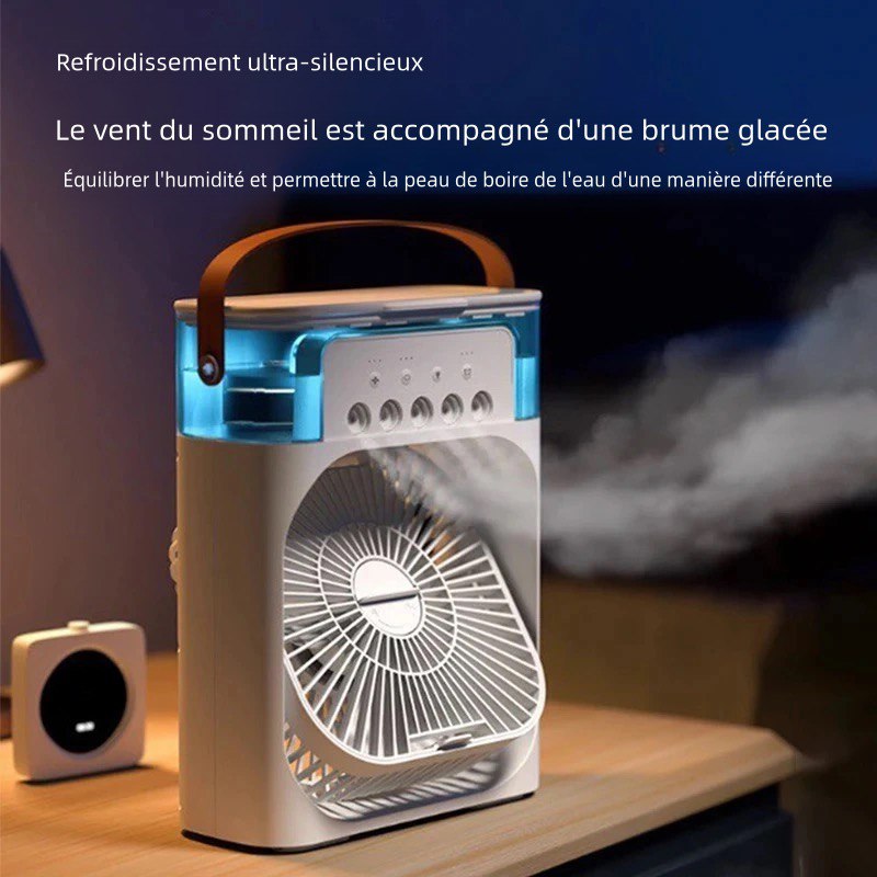 Appareil 3-en-1 : Ventilateur, Brumisateur, et Humidificateur d'Air