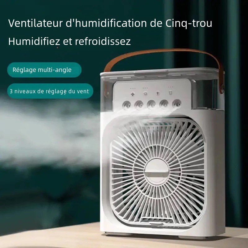 Appareil 3-en-1 : Ventilateur, Brumisateur, et Humidificateur d'Air